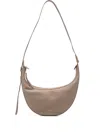 Khaite Augustina Small Leather Crossbody Bag In Gray