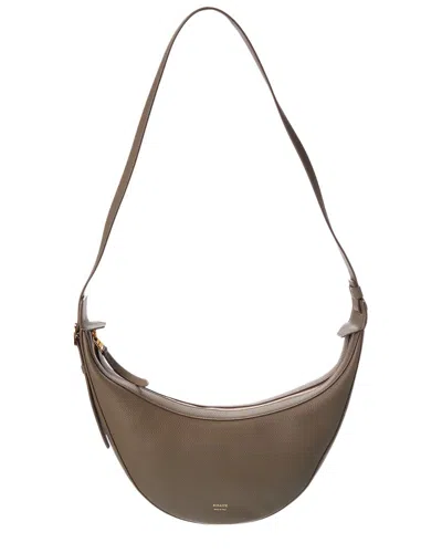 Khaite Augustina Small Leather Crossbody In Brown