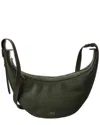 Khaite Augustina Small Leather Hobo Bag In Blue