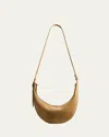 Khaite Augustina Small Suede Crossbody Bag