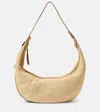 Khaite Schultertasche Augustina Aus Raffiabast In Nude