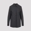 Khaite Auryn Lightweight Wool And Cashmere Shirt In Multi