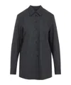 Khaite Auryn Lightweight Wool And Cashmere Shirt In Multi