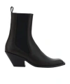 Khaite Austin Ankle Boots In Black