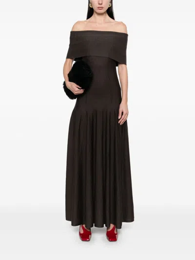 Khaite Ava Maxi Dress In Black