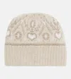 Khaite Avers Fair Isle Cashmere Beanie In Neutral