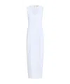 Khaite Avery Midi Dress In White