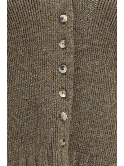 Khaite Axel Cardigan In Brown