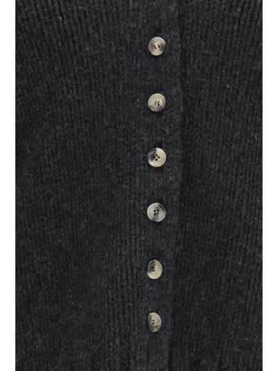 Khaite Axel Cardigan In Charcoal