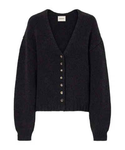 Khaite Axel Cashmere Cardigan In Black