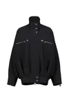 Khaite Ayman Bomber Jacket In Black