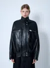 Khaite Ayman Leather Bomber Jacket
