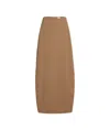 Khaite Lauson Maxi Skirt In Brown