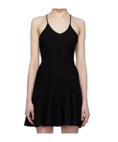 Khaite Backless Dress With Thin Shoulder Straps In Black