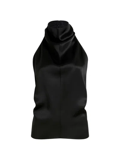 Khaite Backless Halterneck Mini Top Size 2 In Black