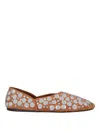 Khaite Jane Studded Flat With Chic Design In Multi