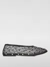 Khaite Marcy Crystal-embellished Mesh Ballet Flats In Black