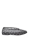 Khaite Marcy Crystal-embellished Mesh Ballet Flats