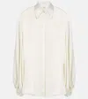 Khaite Bam Chiffon Shirt In White