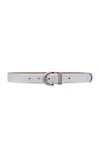 Khaite Bambi Antique Silver 25mm Belt In Silver