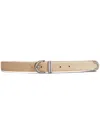 Khaite Bambi Suede Belt In Neutrals