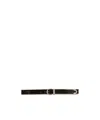 Khaite Bambi Crocodile-effect Belt In Black
