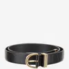 Khaite The Bambi Buckled Belt In Black