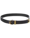 Khaite Bambi Skinny Leather Belt In Black