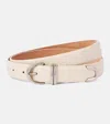 Khaite Bambi Leather Belt In White