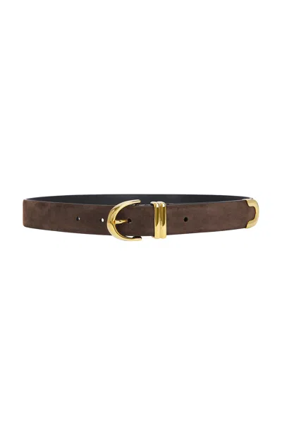 Khaite Bambi Skinny Belt In Ebano