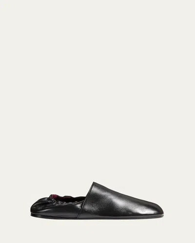 KHAITE BANKS LEATHER FLATS
