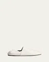 Khaite Banks Leather Slip-on Shoes In Optic White
