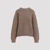 Khaite Manuela Cashmere Sweater In Brown