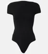 Khaite Basile Jersey Bodysuit In Black