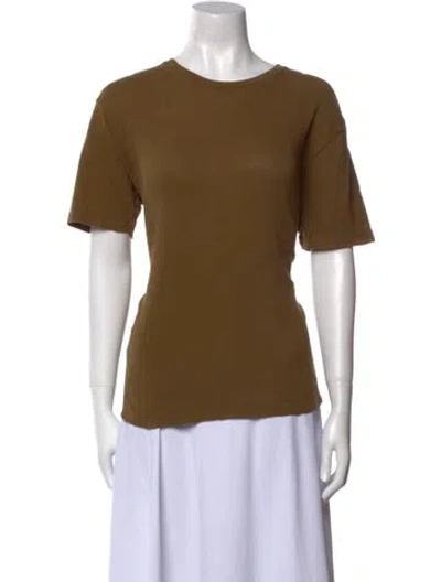 Pre-owned Khaite Bateau Neckline Sweater In Brown