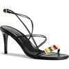 Khaite Loop Bead-embellished Leather Sandals