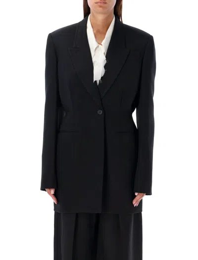 Khaite Beckett Woven Blazer Black In Schwarz