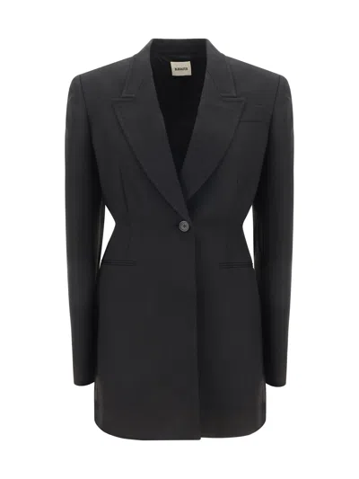 Khaite Beckett Woven Blazer Black In Schwarz