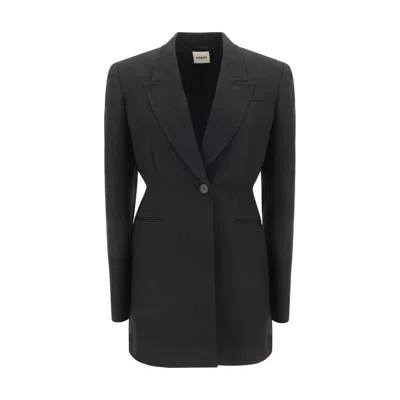 Khaite Beckett Woven Blazer Black In Schwarz