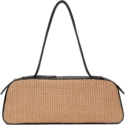 KHAITE BEIGE & BLACK SIMONA SHOULDER BAG