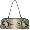 Khaite Simona Python-embossed Leather Shoulder Bag In 121 Natural