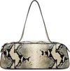 Khaite Simona Python-embossed Leather Shoulder Bag In Neutral