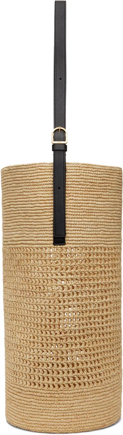 Khaite Beige Billie Bucket Tote