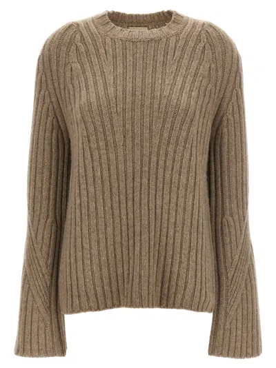 KHAITE BEIGE CALVIN SWEATER