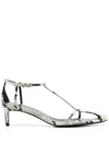 Khaite Beige Leather Heels