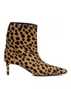 Khaite Ona Leopard-print Calf Hair Ankle Boots In Animal Print