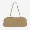 Khaite Simona Suede Shoulder Bag In Beige