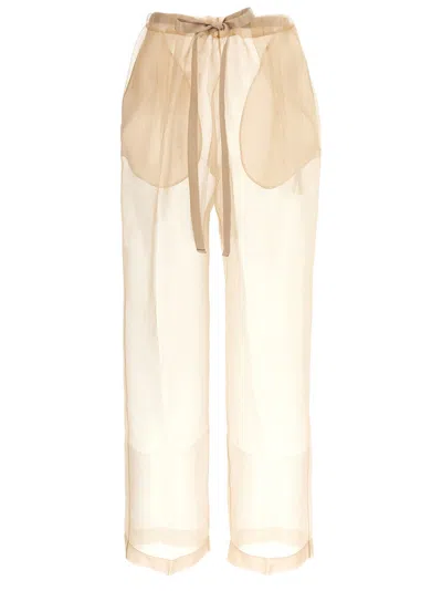 KHAITE BEIGE TRENTON PANTS