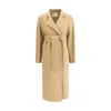Khaite Lagden Cotton Gabardine Coat In Neutral
