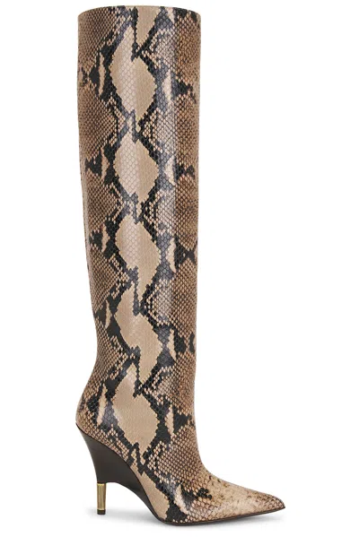 Khaite Bella Knee High 100 Boot In Brown